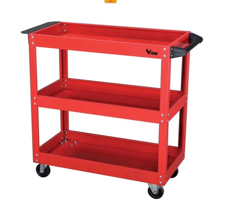 Vigor 3649503 Tool Trolley Trolly Model 3 Plans, Red