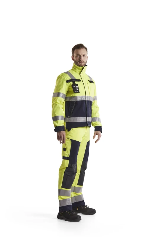 Blakläder 157815143389C54 Multinorm Trouser, Yellow/Navy Blue, Size C54