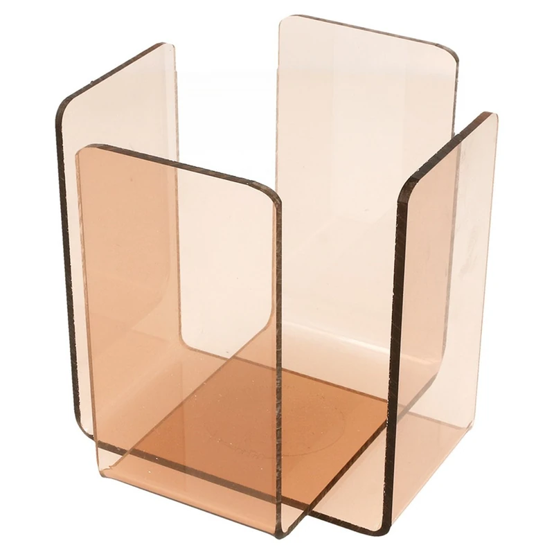 Napkins Holder 11X11X10,8 Cm Pink/Smoked Methacrylate - 1 Units