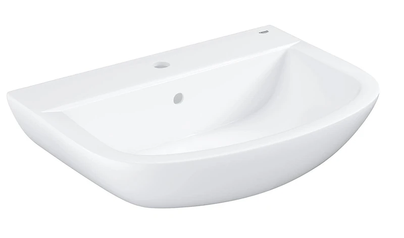 Grohe BAU Ceramic | Bathroom Ceramic – Washbasin 65 cm + Grohe Drain Trap, 39420000