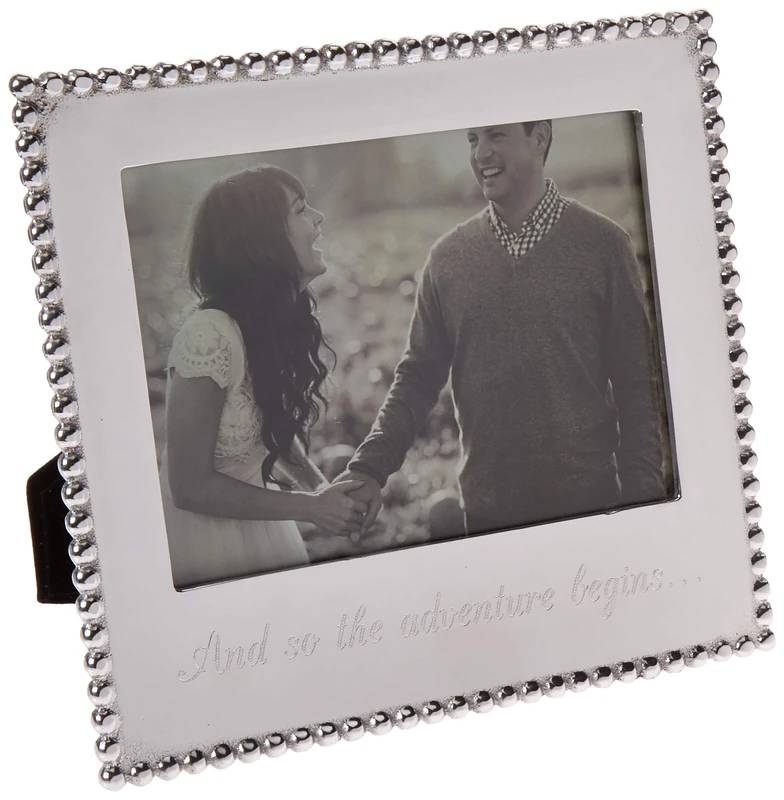 MARIPOSA Horizontal Picture Frame with Mount, 8.75'' x 1'' x 7.75'', Silver