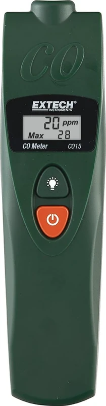 Extech CO15 Carbon Monoxide Meter, Green