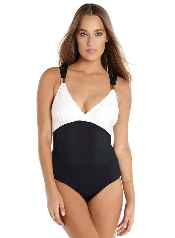 Miraclesuit Womens Galaxy Horizon One-Piece - Black - 10