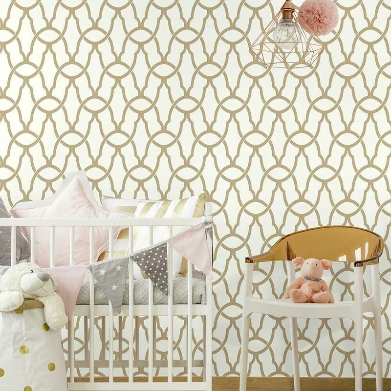 RoomMates Thedecofactory rmk9121wp Wallpaper ahesif Repositionable Mesh, Vinyl, multicoloured, 500 x 53 x 0.1 cm