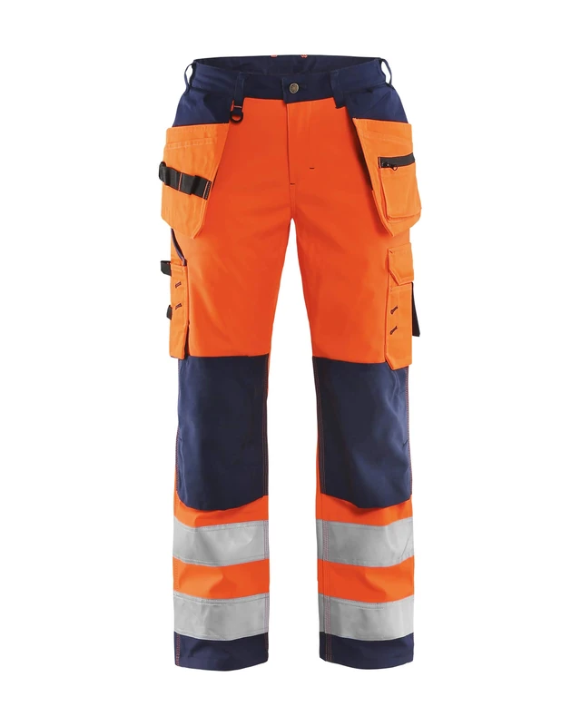 Blakläder 716725175389C48 Woman Trouser, Orange/Navy Blue, C48
