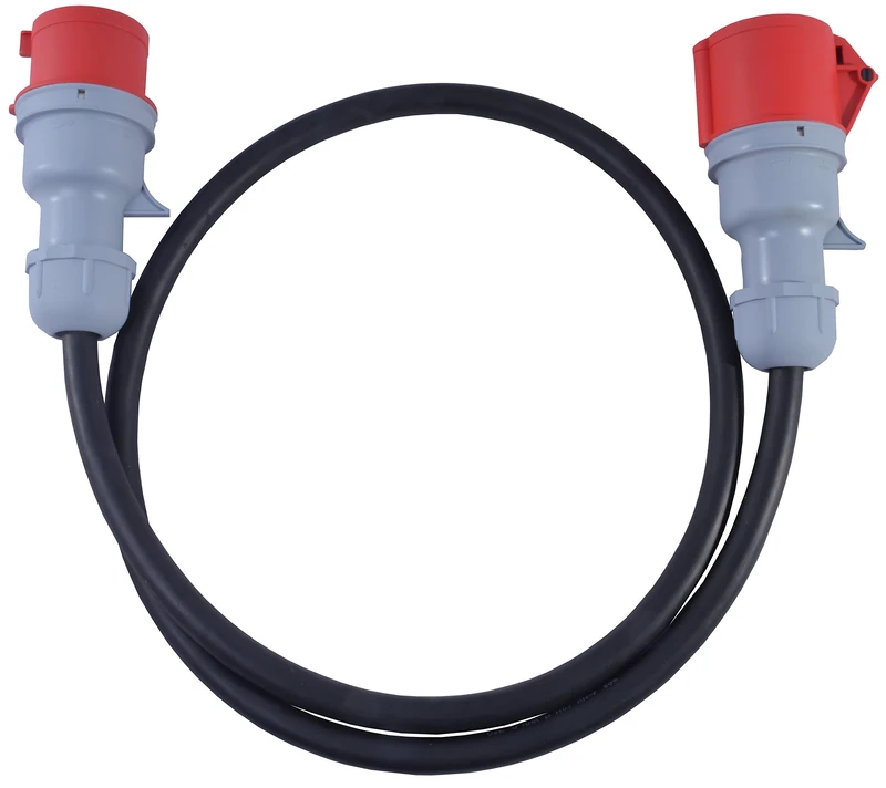 All Lengths 32 AMP to 32 AMP 6mm 415V 5 Core 3 Phase H07RN-F Extension Lead 3P+N+E IP44 Rated Rubber Cable Extension Lead 400V Mains Extension Lead (5m)