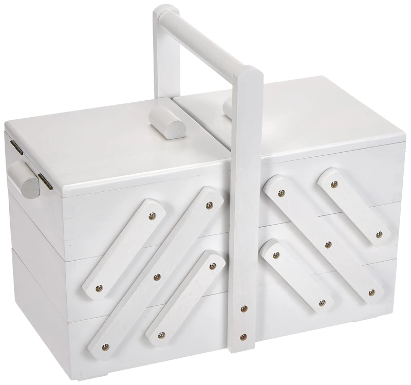 Prym 612580 Sewing Box Wooden M White