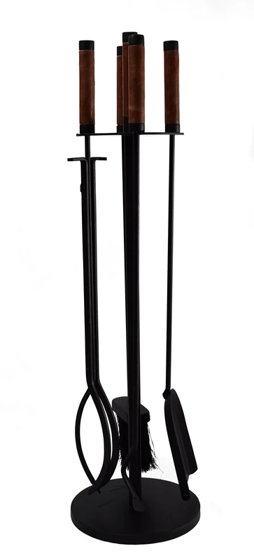 Ivyline Leather Handle Companion Set 70cm Black, 20x20x70 cm