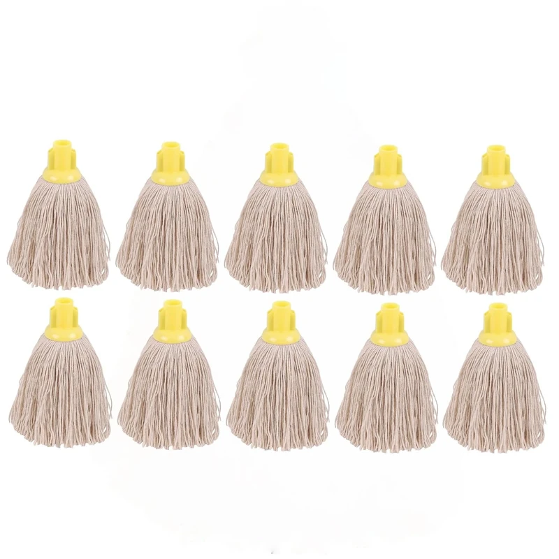 2Work PY Smooth Socket Mop 12oz Yellow (Pack of 10) 2W04302 - Image 1