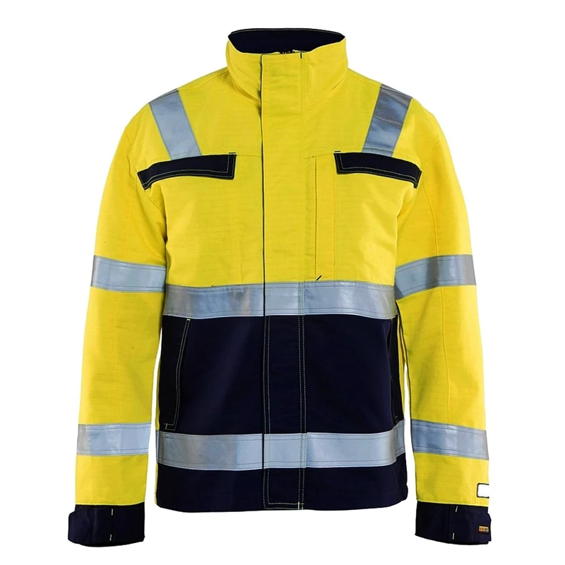 Blakläder 408715143389L Multinorm Jacket, Yellow/Navy Blue, Large