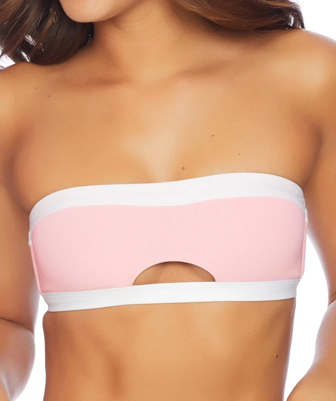 Splendid - Color Blocked Bandeau Bikini Top