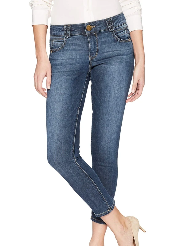 Democracy Women's AB Solution Crop Jeans, Authentic Blue, 16 27
