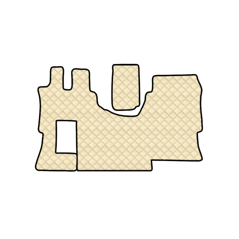 Lampa 96553 Rug Unique Imitation Leather Cream