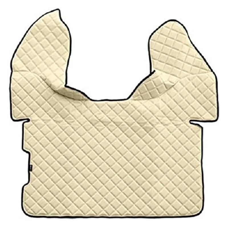 Lampa 96333 Central Faux Leather Rug Cream