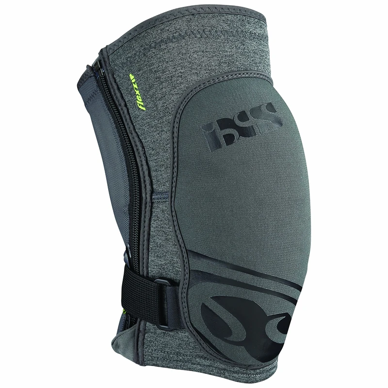 IXS Sports Division Flow Zip Knee Pad, Grey, L, PRT-6617_L - Image 1