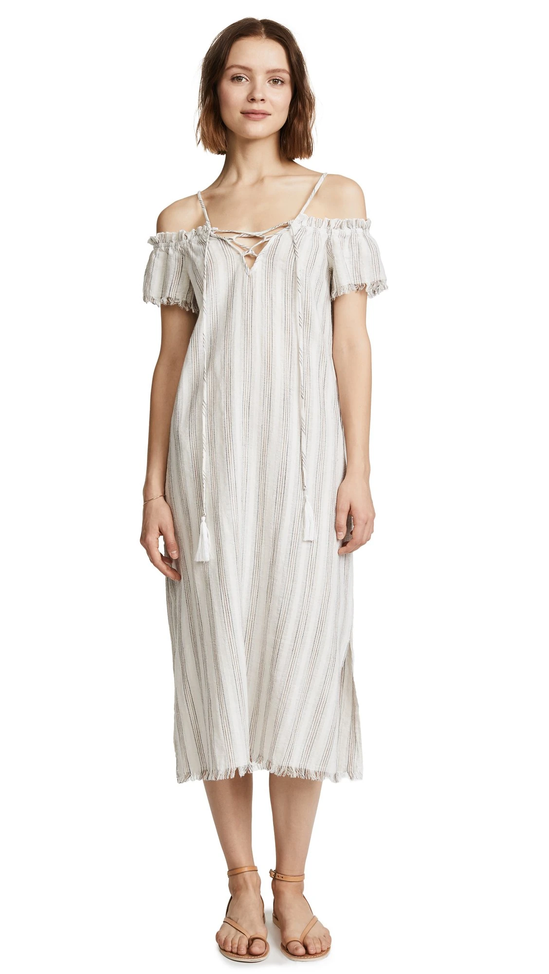 Splendid - Covers Striped Dress - White -
