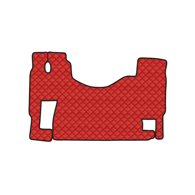 Lampa 96534 Rug Unique Faux Leather Red