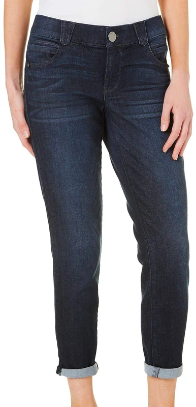 Democracy Women's AB Solution Crop Jeans, Dark Indigo, 8