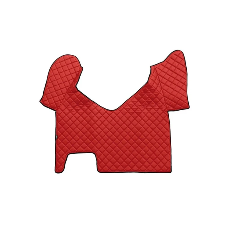 Lampa 96344. Faux Leather Central Rug Red