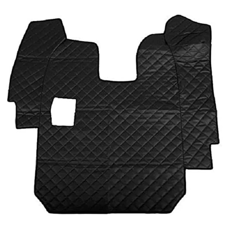 Lampa 96403. Faux Leather Central Rug Black