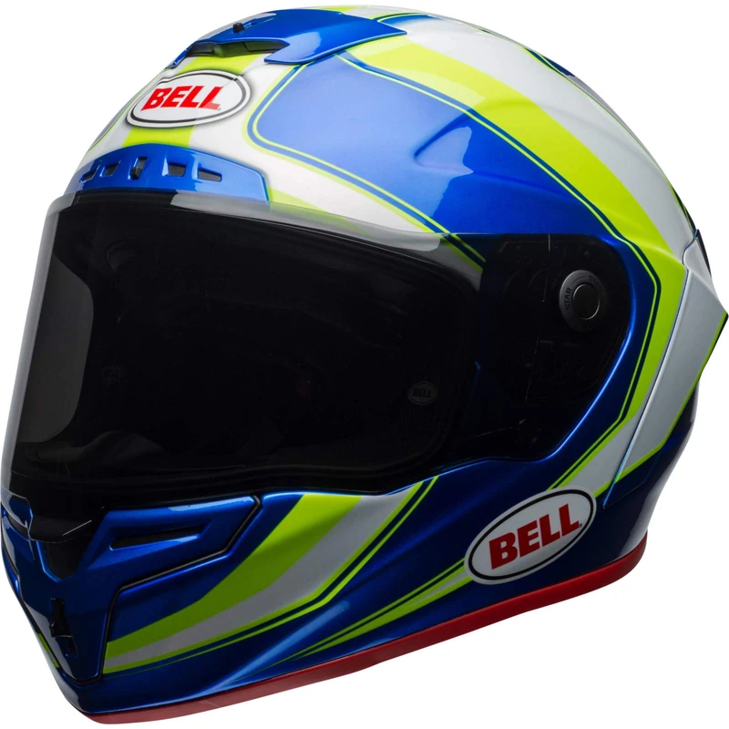 Bell Helmets Racestar, Sector White/Green/Blue, Size M