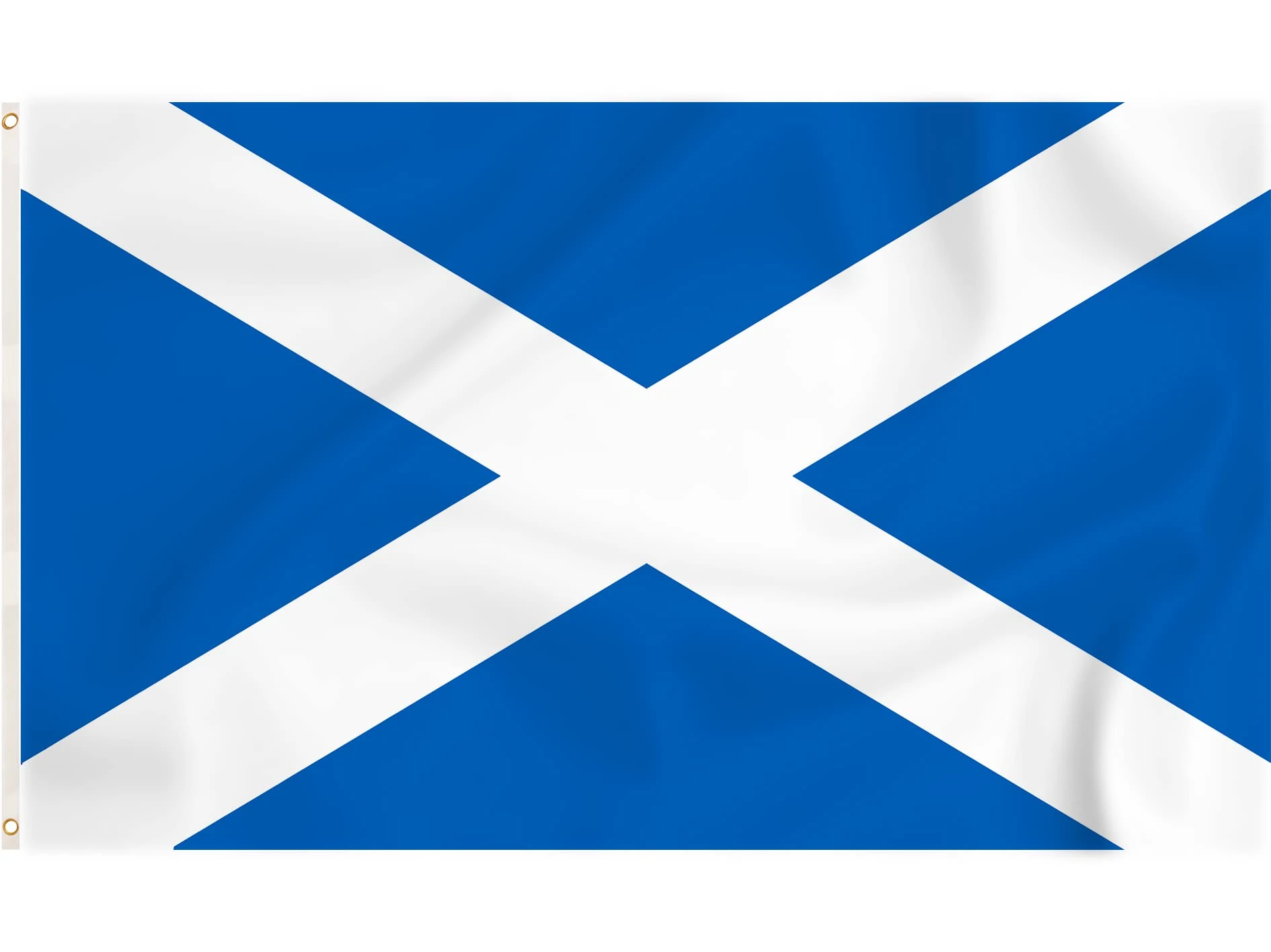 Storm&Lighthouse Scotland Flag Scottish Flags 5ft x 3ft with Eyelets St Andrews Cross Flag