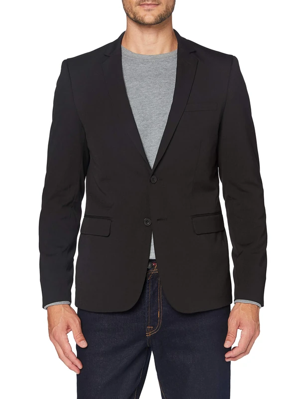 Casual Friday Men's Blazer, Black (Black 50003), 22 (Manufacturer Size: 50)