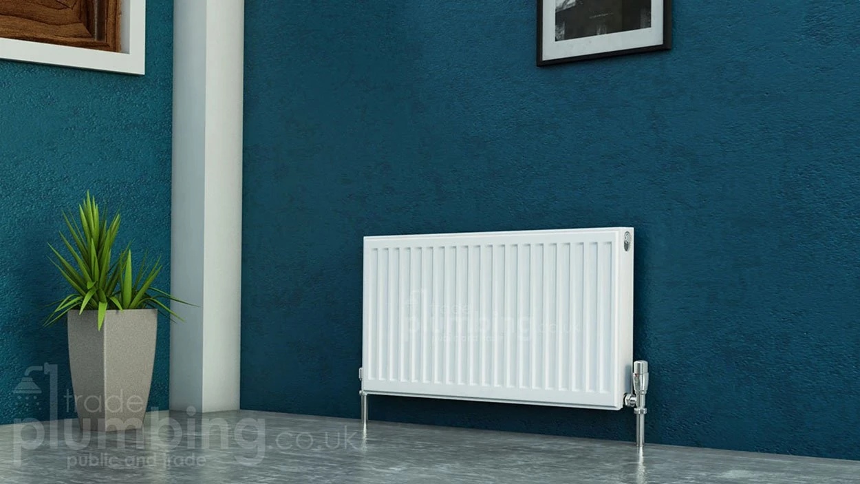 Kartell Kompact Type 11 Single Panel Single Convector Radiator 300mm x 600mm White