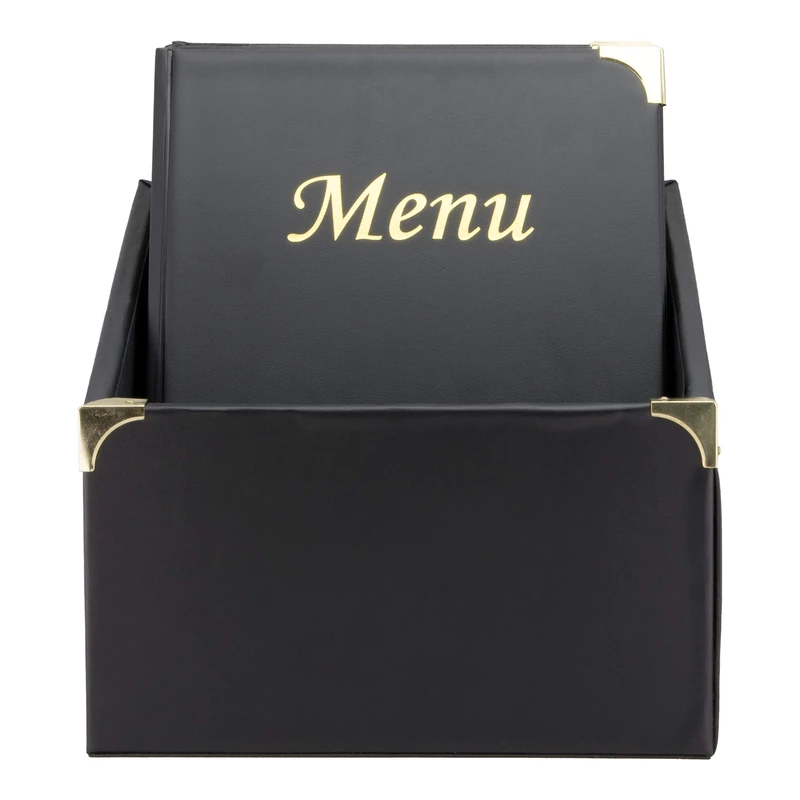 Securit Basic Range Menu Holders in Box - 4 Fixed Menu Holder Display 8x A4 - Set of 10 A4 Menu Holders