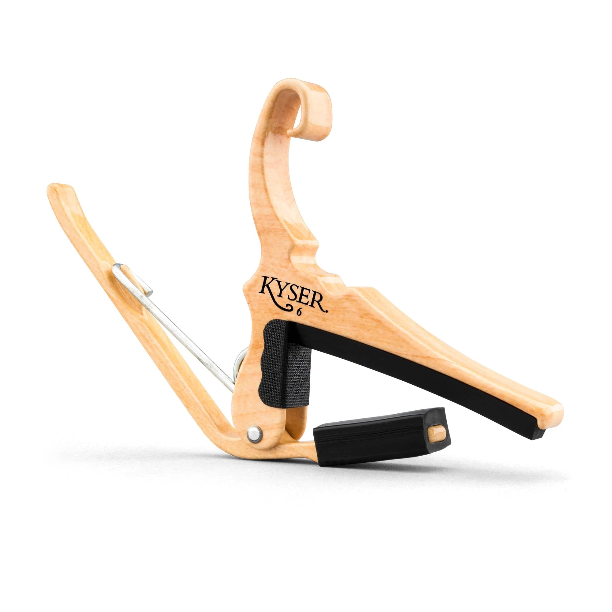 Kyser Quick-Change Capo for 6-string acoustic guitars, Maple, KG6MA