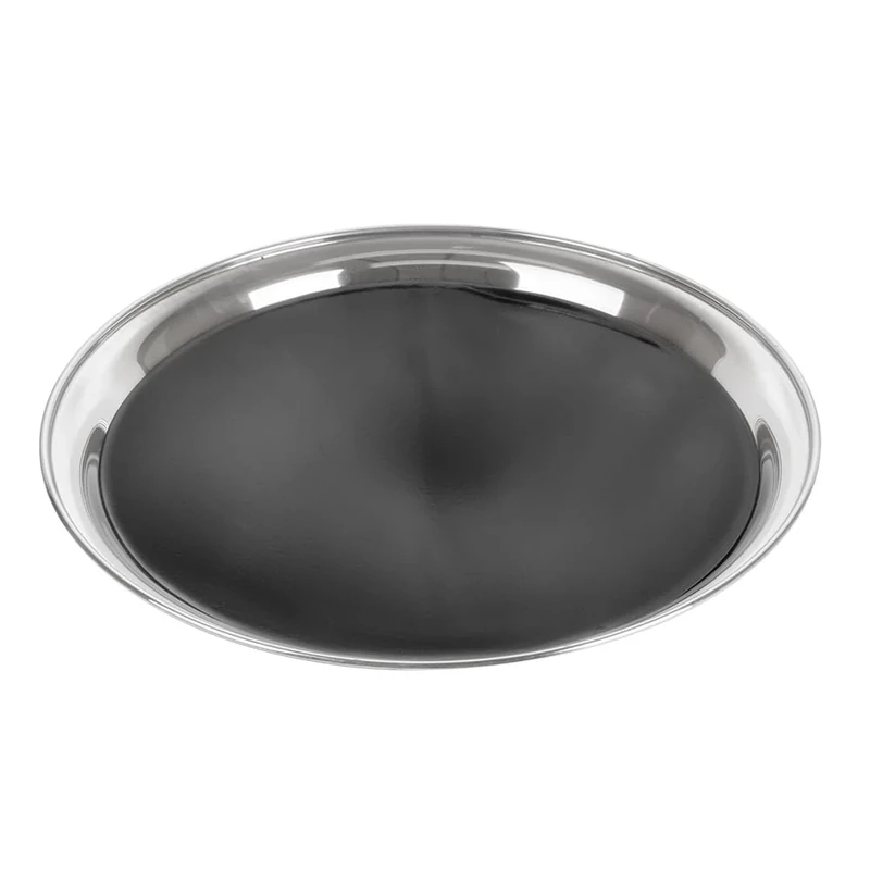 Service Trays Ø 40 Cm Silver Stainless Steel - 10 Units