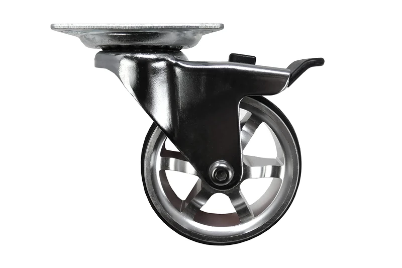 Headbourne 8295E Designer Casters 3 inch Machined Aluminum Mag Designer Caster, 4 Pack