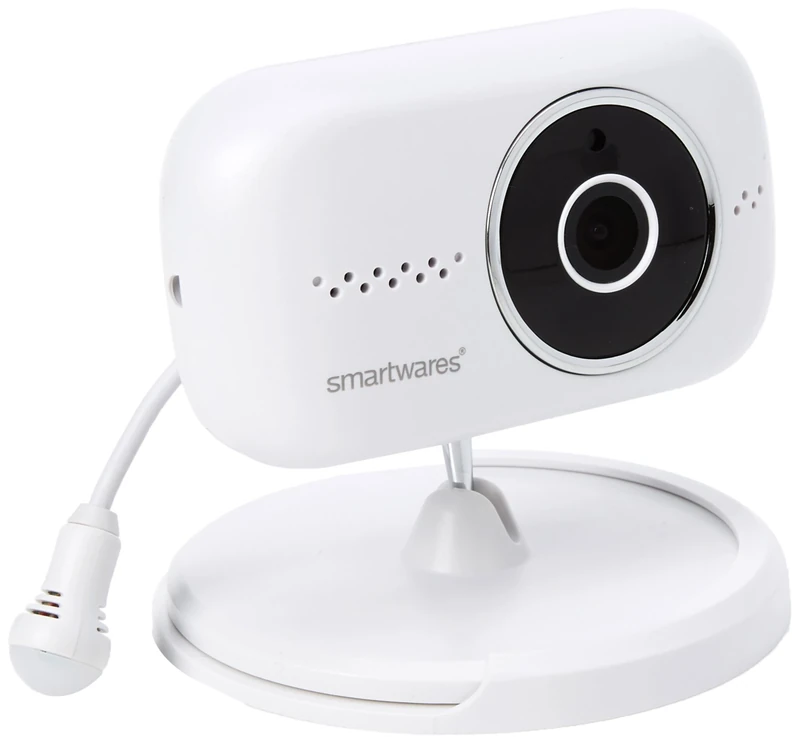 Smartwares Baby IP Camera Monitor - See, Hear and Soothe - nightlight, lullabies, 2 Way Audio, Humidity and Temperature Indicators. Connects to Your Smartphone.
