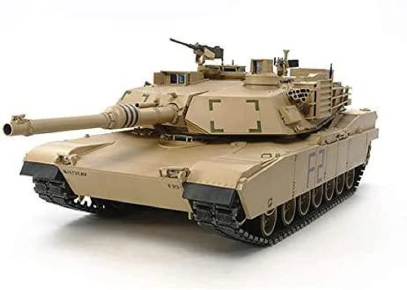 TAMIYA 56041-1:16 RC US KPz M1A2 Abrams Full Option Kit 1:16 Scale Model Building RC Tank Assembly Instructions Includes Motor