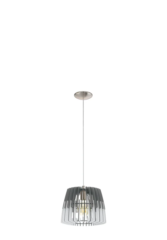EGLO Artana Pendant Light, Steel, 60 W, Nickel Matte, Pendant Light, Diameter 30 cm