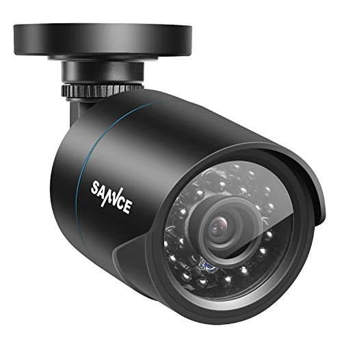 SANNCE Bullet Camera 720P Indoor/Outdoor Waterproof 24LED IR Video Recorder Night Vision Security Cameras CCTV Camera IP66 3.6 mm, 1* Telecamera Analogica 900TVL, 1