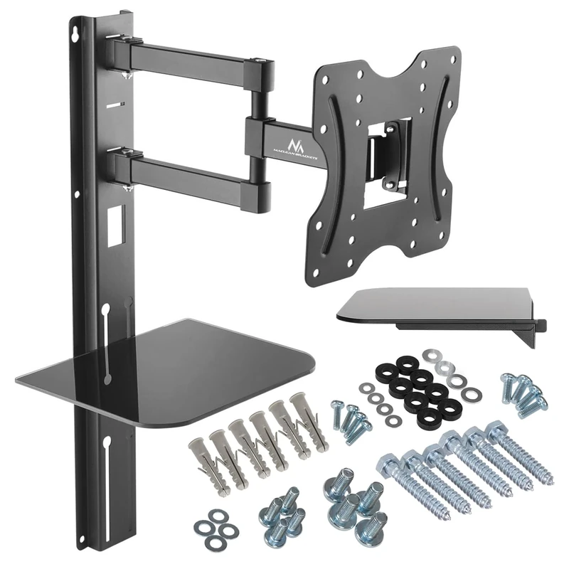 Maclean MC-771 Wandhalterung mit Ablage 23"-42" 200x200 VESA LCD LED Plasma TV Halterung