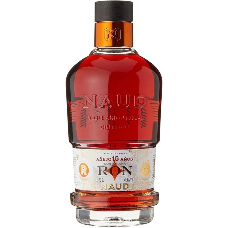 NAUD Rum Panama 15 ANOS, 41.3 Percent ABV, 70cl. Award Winning, Great Gift for Christmas and Birthdays