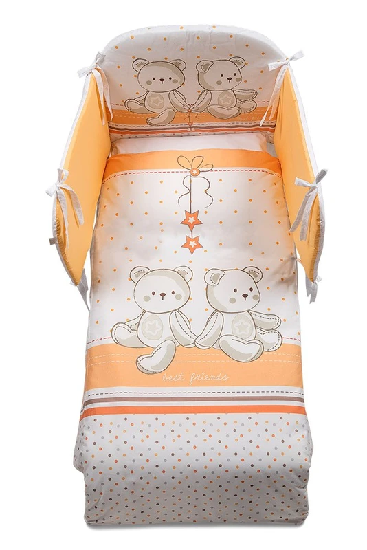 Italbaby 5 Piece Maxi Amici Bedding Set, Ivory/White, Multi-Color, One Size