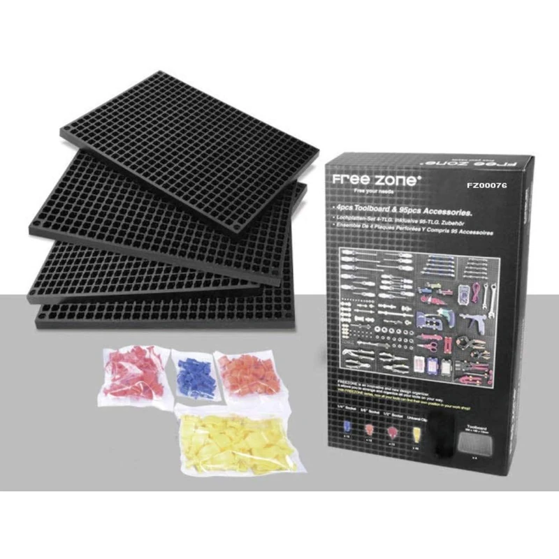 1553641 Set of Perforated Plates 68 Pieces (L x W x H) 280 x 195 x 12 mm 1 pc(s) - Image 1