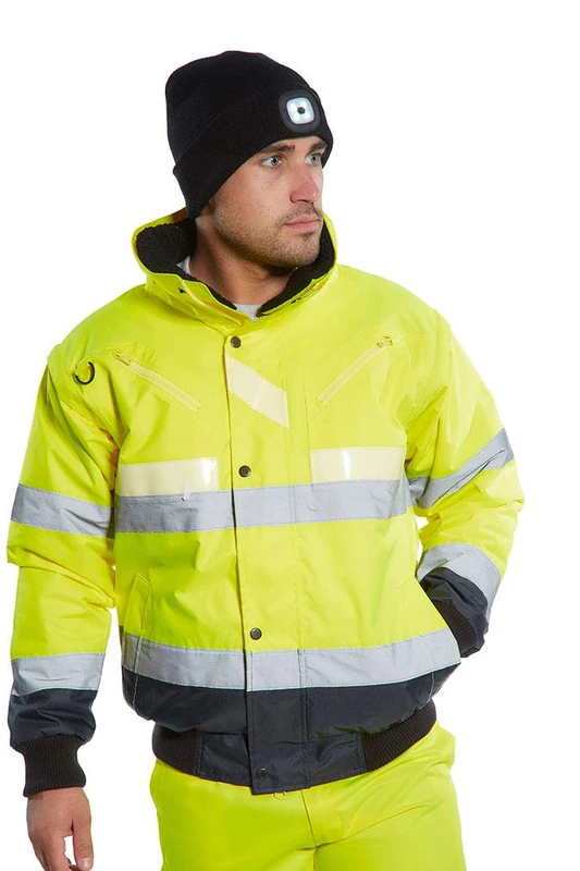 Portwest Glowtex 3-in-1 Jacket, Color: Yellow/Navy, Size: XXXL, G465YNRXXXL