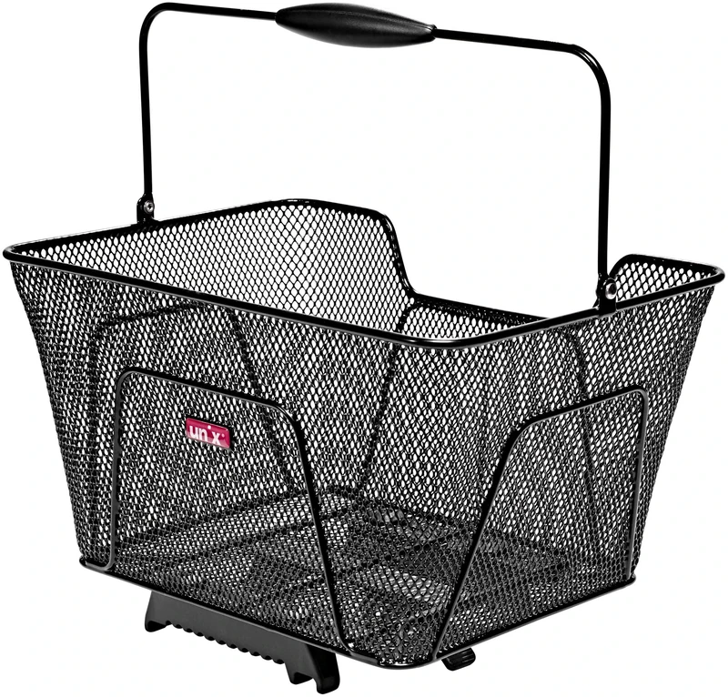 Unix Unisex – Adults Reano TopKlip Bicycle Basket, Black, 41 x 30 x 21 cm