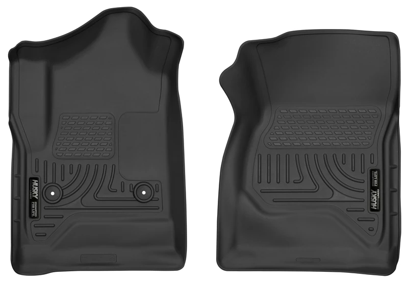 Husky Liners X-act Contour Series | Front Floor Liners - Black | 52741 | Fits 2014-2018 Chevrolet Silverado/GMC Sierra 1500, 2015-2019 Chevrolet Silverado/GMC Sierra 2500/3500 HD Standard Cab 2 Pcs
