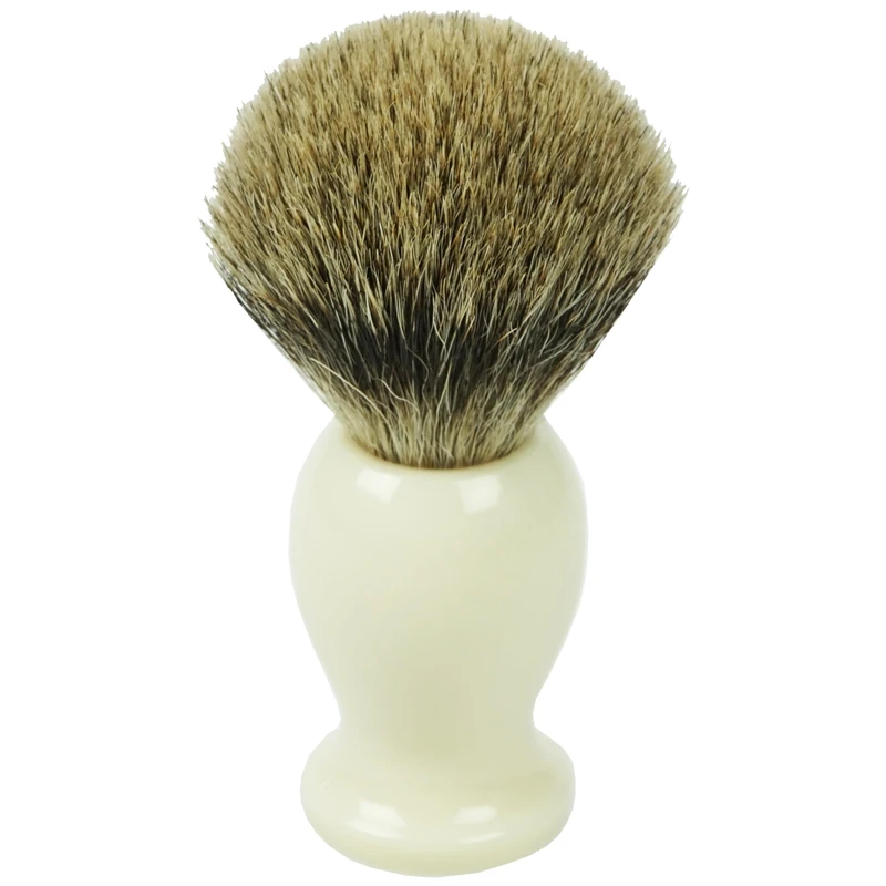 Fantasia Back Slicker – Badger Hair Shaving Brush, Plastic Handle Cream, Ring Diameter 21.5 mm