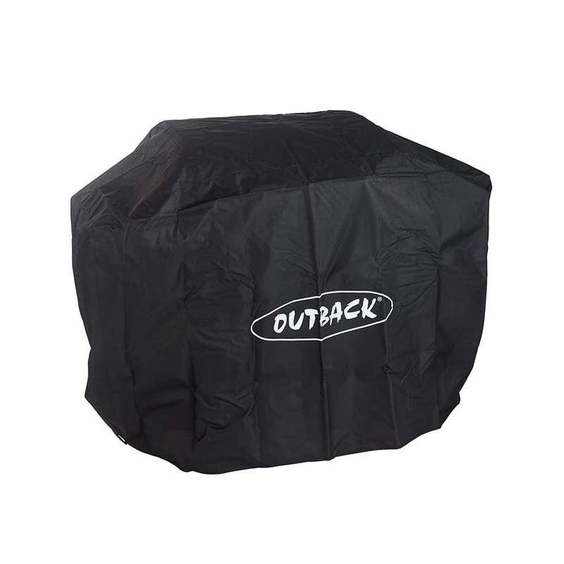 Outback Premium BBQ Cover To Fit Dual Fuel 2 Burner > Water resistant and breathable protective cover with high thread count - OUT370640, black - Image 1