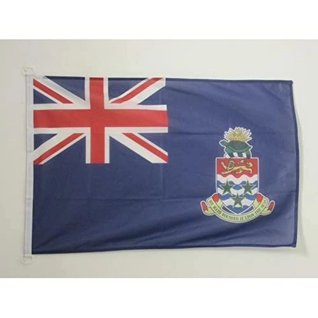 AZ FLAG - Cayman Islands Nautical Flag - 18'' x 12'' - For Outdoor and Boat - Caymanian Banner Knitted Polyester with Two Plastic Rings - Vivid Colors - 12x18 in - 45x30 Cm
