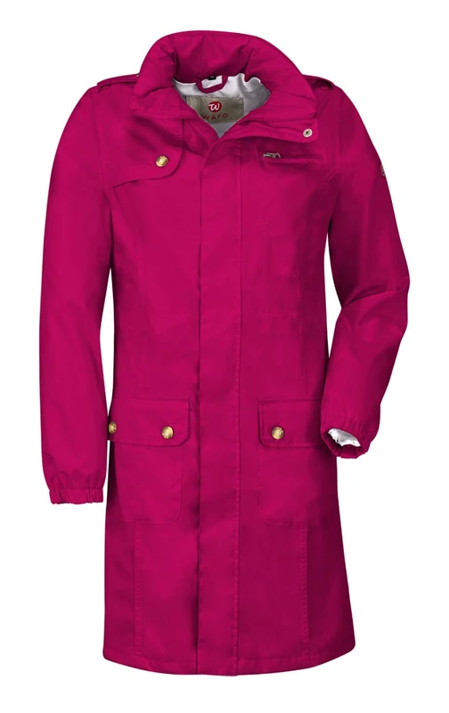 Wafo Women Tessin Rain Coat - Berry, Size 36