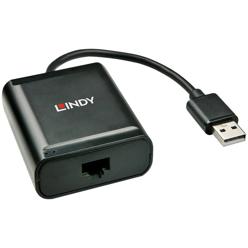 Lindy USB 2.0 Cat.5 Extender, 4 Ports - Black, 60m