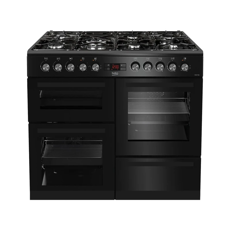 Beko KDVF100K 100cm Dual Fuel Range Cooker - Black