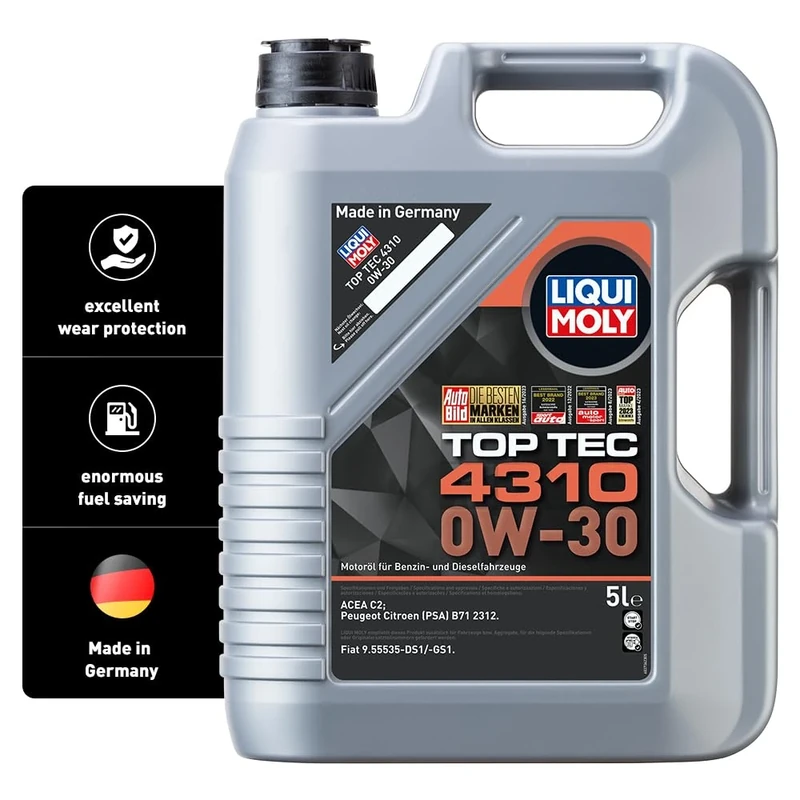 LIQUI MOLY Top Tec 4310 0W-30 | 5 L | Synthesis technology motor oil | SKU: 2362
